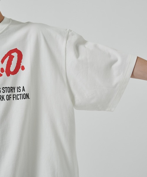 Jieda（ジエダ）の「別注 OVER SIZE PRINT TEE（Tシャツ/カットソー・メンズ・ブラック/ホワイト・FREE）」の13枚目の写真