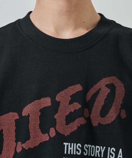 Jieda（ジエダ）の「別注 OVER SIZE PRINT TEE（Tシャツ/カットソー・メンズ・ブラック/ホワイト・FREE）」の21枚目の写真