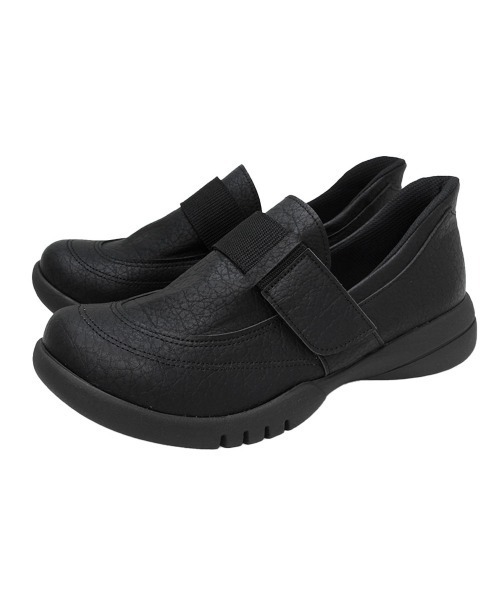 Re:getA(リゲッタ)の「Re:getA -リゲッタ スットオン ハンズフリーシューズ R331(スリッポン・レディース・レッド系その他/キャメル/ブラック・24-24.5cm/23-23.5cm)」の2枚目の写真