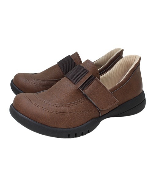 Re:getA(リゲッタ)の「Re:getA -リゲッタ スットオン ハンズフリーシューズ R331(スリッポン・レディース・レッド系その他/キャメル/ブラック・24-24.5cm/23-23.5cm)」の5枚目の写真