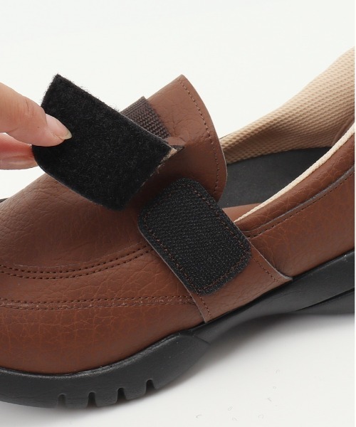 Re:getA(リゲッタ)の「Re:getA -リゲッタ スットオン ハンズフリーシューズ R331(スリッポン・レディース・レッド系その他/キャメル/ブラック・24-24.5cm/23-23.5cm)」の8枚目の写真