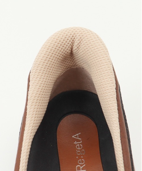 Re:getA(リゲッタ)の「Re:getA -リゲッタ スットオン ハンズフリーシューズ R331(スリッポン・レディース・レッド系その他/キャメル/ブラック・24-24.5cm/23-23.5cm)」の10枚目の写真