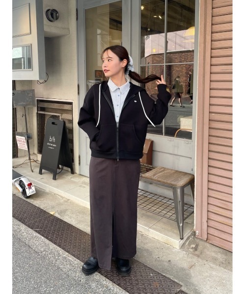 miette(ミエット)の「ダブルウエストスエードスカート(スカート・レディース・ブラウン/ブラック・S/M)」の22枚目の写真