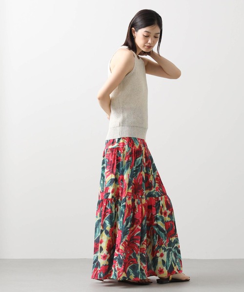 Gready Brilliant（グレディブリリアン）の「アメスリニットタンク（タンクトップ・レディース・ネイビー/ベージュ・38）」の4枚目の写真