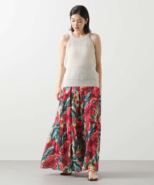 Gready Brilliant（グレディブリリアン）の「アメスリニットタンク（タンクトップ・レディース・ネイビー/ベージュ・38）」の6枚目の写真