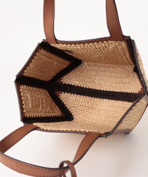 MICHAEL KORS ストロー トートバッグ MICHAEL KORS トートバッグ JORDI ハンドクロシェ ストロー