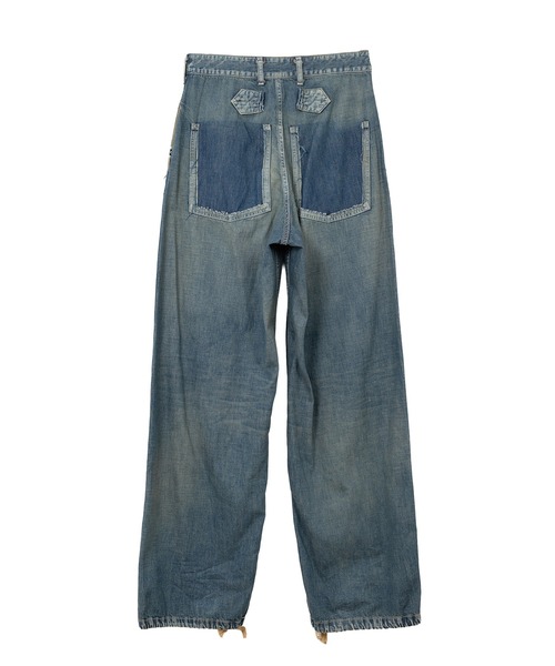 23SS MYNE MIHARA YASUHIRO 後染めデニムパンツ Maison MIHARA YASUHIRO(メゾンミハラヤスヒロ) in・stru(men