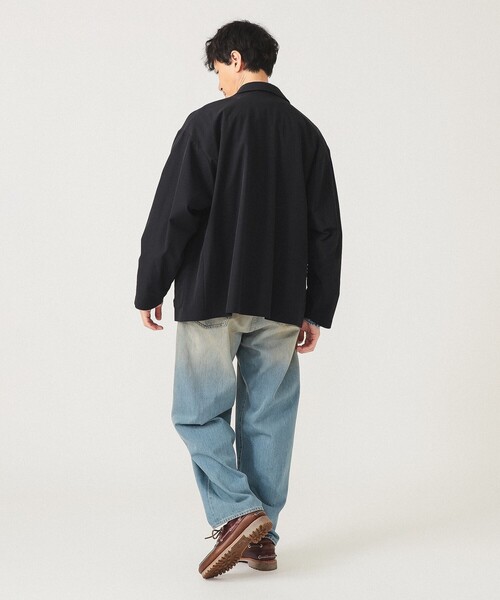 BEAMS(ビームス)の「【撥水】ワイドフィット テック ブレザー(テーラードジャケット・メンズ・ブラック/ネイビー・S/M/L/XL)」の4枚目の写真