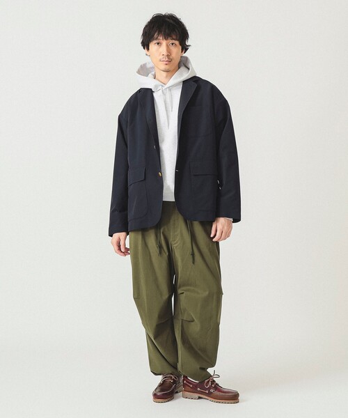 BEAMS(ビームス)の「【撥水】ワイドフィット テック ブレザー(テーラードジャケット・メンズ・ブラック/ネイビー・S/M/L/XL)」の7枚目の写真