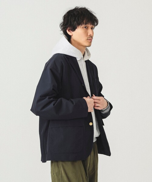 BEAMS(ビームス)の「【撥水】ワイドフィット テック ブレザー(テーラードジャケット・メンズ・ブラック/ネイビー・S/M/L/XL)」の8枚目の写真