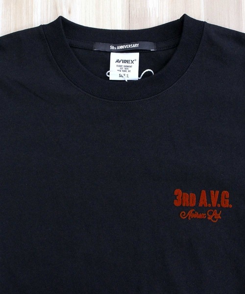 AVIREX（アヴィレックス）の「FLYING TIGER S/S TEE（Tシャツ/カットソー・メンズ・ブラック/ホワイト・L/XL/XXL/M）」の7枚目の写真