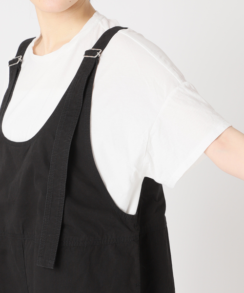 FRAMeWORK（フレームワーク）の「≪WEB限定追加≫コンパクトウェザーサロペット（サロペット/オーバーオール・レディース・ブラック/アイボリー/ブラウン・36/38）」の9枚目の写真