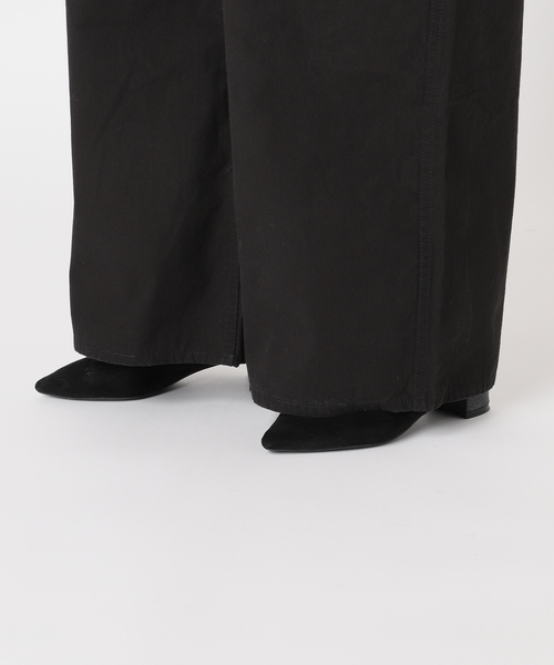 FRAMeWORK（フレームワーク）の「≪WEB限定追加≫コンパクトウェザーサロペット（サロペット/オーバーオール・レディース・ブラック/アイボリー/ブラウン・36/38）」の6枚目の写真