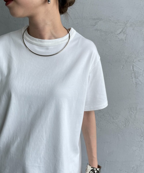 THE SHINZONE（ザ　シンゾーン）の「[THE SHINZONE/ザ シンゾーン] AWESOME TEE オーサムTシャツ（Tシャツ/カットソー・レディース・グレー/ホワイト・0）」の16枚目の写真