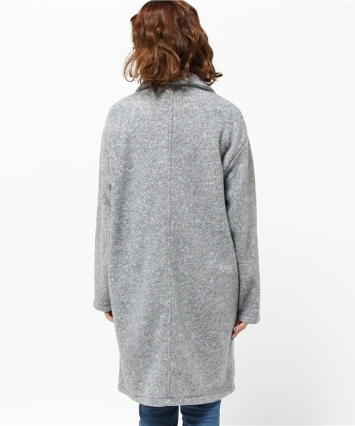 SEVENDAYS=SUNDAY（セブンデイズサンデイ）の「ビンテージフリース　チェスターコート（チェスターコート・レディース・ネイビー/グレー/カーキ・LARGE/MEDIUM/SMALL）」の11枚目の写真