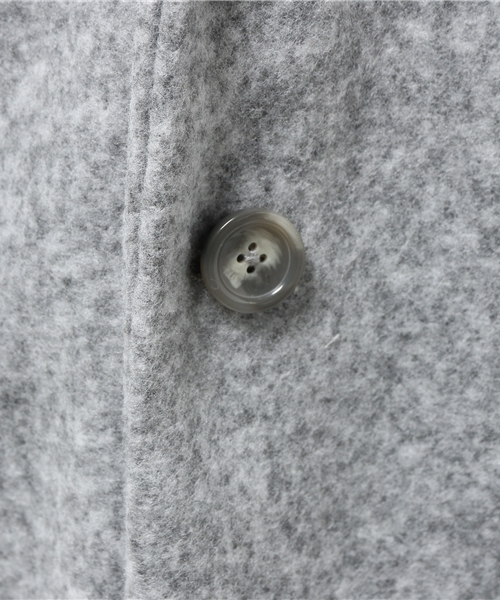 SEVENDAYS=SUNDAY（セブンデイズサンデイ）の「ビンテージフリース　チェスターコート（チェスターコート・レディース・ネイビー/グレー/カーキ・LARGE/MEDIUM/SMALL）」の6枚目の写真