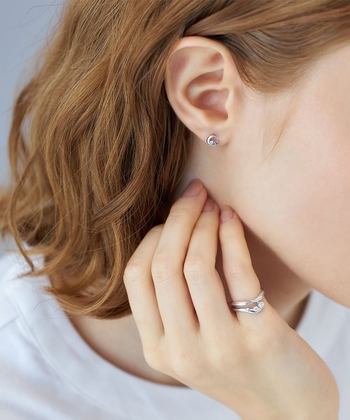 お買い得商店街 Summer Limited】シルバー ピアス＆カフリングセット（ピアス アクセサリー