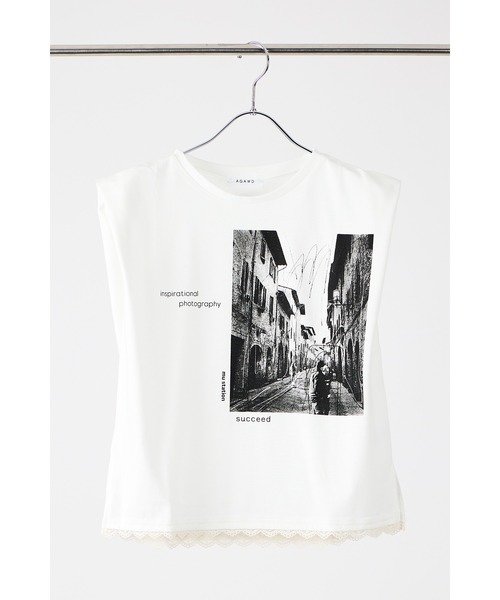 タンクトップ ノースリーブ 「 AGAWD / アガウド 」Photo Print Shoulder Tank / フォトプリントショルダータンク　 AGAWD / アガウド 】Photo Print Shoulder Tank / フォト