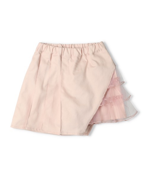 Crescent（クレッセント）の「チュールフリルツイルキュロットパンツ（その他パンツ・キッズ・ブラック/ピンク・130/120/110/100/90/80）」の2枚目の写真