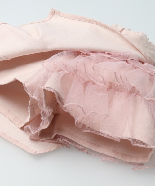 Crescent（クレッセント）の「チュールフリルツイルキュロットパンツ（その他パンツ・キッズ・ブラック/ピンク・130/120/110/100/90/80）」の5枚目の写真