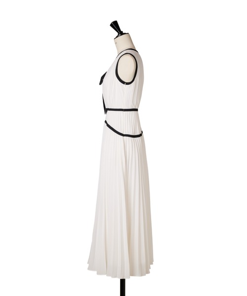 Formentera Pleated Bicolor Dress（ワンピース）｜Her lip to