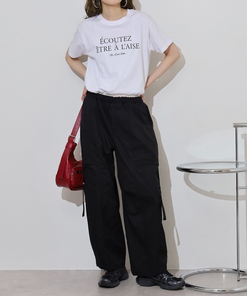 FUNALIVE(ファンアライブ)の「laulea Wインベルカーブパンツ(その他パンツ・レディース・モカ/ダークグレー/ブラック・M)」の15枚目の写真