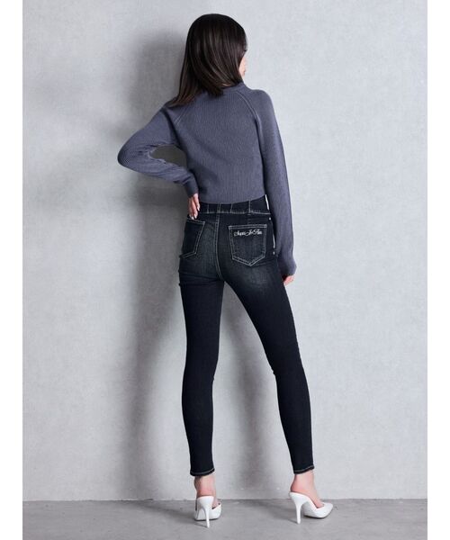 GYDA（ジェイダ）の「GG two color scheme ニットトップス（ニット/セーター・レディース・ネイビー/レッド/オフホワイト/ブラック・FREE）」の18枚目の写真