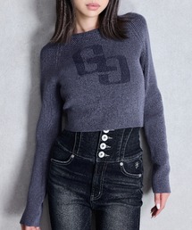 GYDA | GG two color scheme ニットトップス(ニット/セーター)