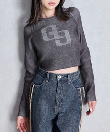 GG two color scheme ニットトップス