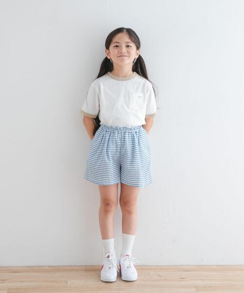 URBAN RESEARCH DOORS(アーバンリサーチドアーズ)の「チェックフレアキュロット(KIDS)(その他パンツ・キッズ・ブルー/チャコールグレー・105/135/120)」の5枚目の写真