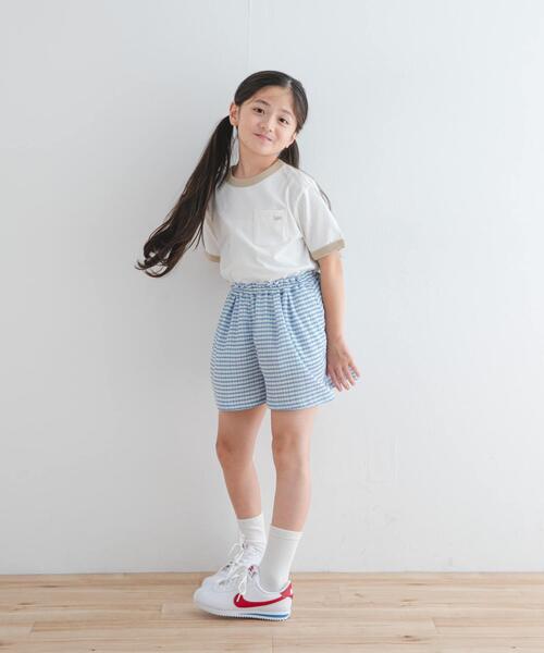 URBAN RESEARCH DOORS(アーバンリサーチドアーズ)の「チェックフレアキュロット(KIDS)(その他パンツ・キッズ・ブルー/チャコールグレー・105/135/120)」の8枚目の写真