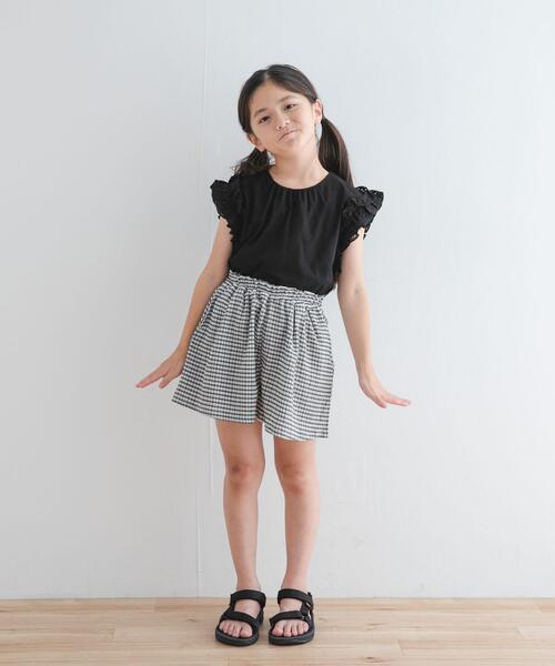 URBAN RESEARCH DOORS(アーバンリサーチドアーズ)の「チェックフレアキュロット(KIDS)(その他パンツ・キッズ・ブルー/チャコールグレー・105/135/120)」の20枚目の写真