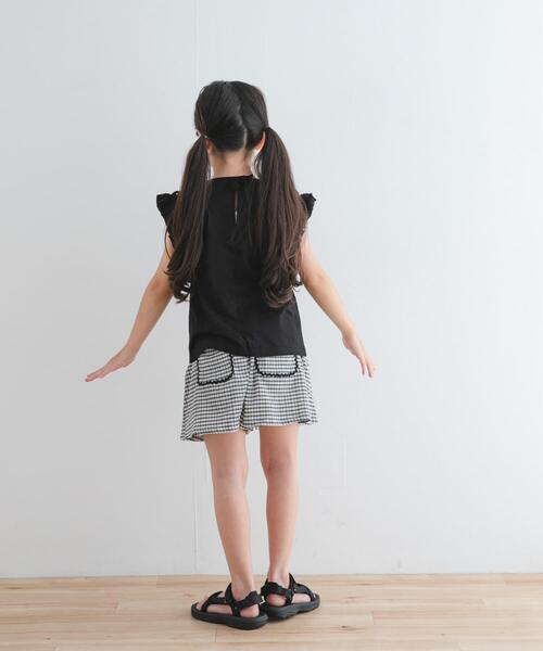 URBAN RESEARCH DOORS(アーバンリサーチドアーズ)の「チェックフレアキュロット(KIDS)(その他パンツ・キッズ・ブルー/チャコールグレー・105/135/120)」の22枚目の写真