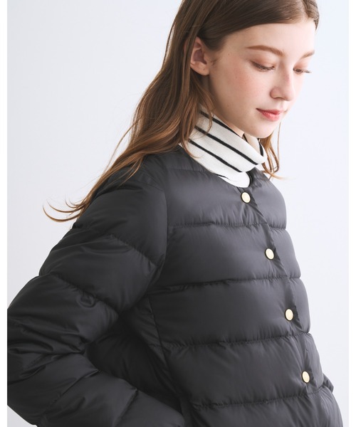 Traditional Weatherwear(トラディショナルウェザーウェア)の「ARKLEY DOWN PA(ダウンジャケット/コート・レディース・ブラック/オフホワイト/セージグリーン・36/34)」の4枚目の写真