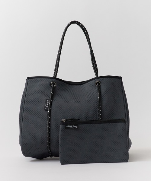 Willow Bay(ウィローベイ)の「Willow Bay/ウィローベイ Daydreamer Neoprene Tote Bag トートバッグ 軽量 秋物 秋服 2026年秋冬(トートバッグ・レディース・ブラック系2/ブラック系1/ホワイト系2/ホワイト系1/ライトグレー/チャコール/カーキ系2/カーキ系1・FREE)」の22枚目の写真
