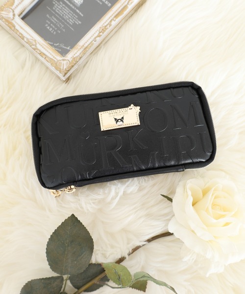 セール】ｻﾝﾘｵ合皮英字ｴﾝﾎﾞｽ多機能ﾎﾟｰﾁ（ポーチ）｜sanrio