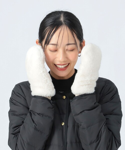 セール】ファー ミトン（手袋）｜BEAMS HEART（ビームスハート）の