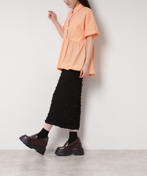 ESPERANZA(エスペランサ)の「ボリューム厚底ローファー(パンプス・レディース・ブラウン系/ブラック・S/M/L/LL)」の19枚目の写真