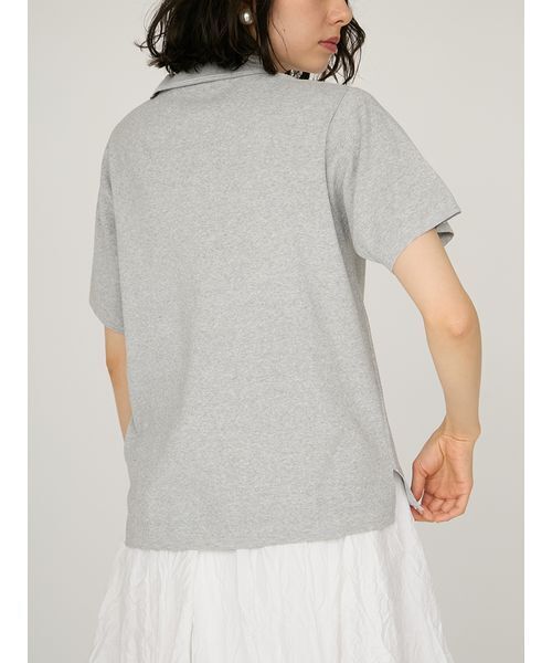 ポロシャツ ポロ emmiロゴニットポロトップス レディース ニットポロトップス(カットソー)｜トップス｜emmi（エミ）の通販
