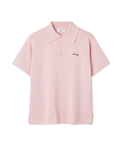 ポロシャツ ポロ emmiロゴニットポロトップス レディース emmiロゴニットポロトップス（ポロシャツ）｜emmi（エミ）の