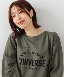 【CONVERSE/コンバース】7分袖 ワイド切り替え チュニック
