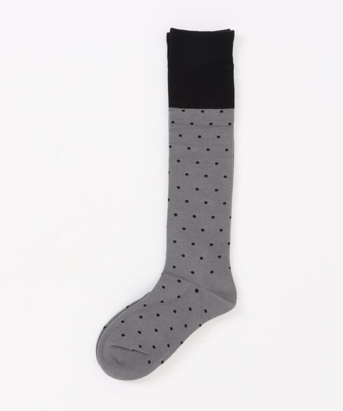IMARI（イマリ）の「【 IMARI / イマリ 】 ドット バイカラー ハイソックス #（ソックス/靴下・レディース・ホワイト/ブラウン/ピンク/ブラック/グレー・FREE）」の19枚目の写真