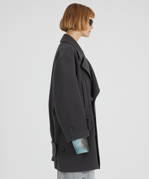 PRANK PROJECT（プランクプロジェクト）の「ミドルピーコート / Mid Peacoat（ピーコート・レディース・グレー/ネイビー・FREE）」の7枚目の写真