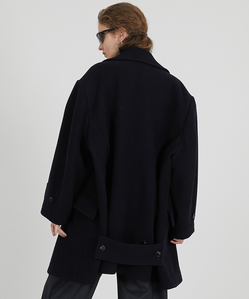 PRANK PROJECT（プランクプロジェクト）の「ミドルピーコート / Mid Peacoat（ピーコート・レディース・グレー/ネイビー・FREE）」の11枚目の写真