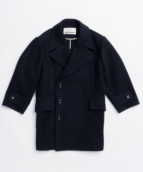 PRANK PROJECT（プランクプロジェクト）の「ミドルピーコート / Mid Peacoat（ピーコート・レディース・グレー/ネイビー・FREE）」の14枚目の写真