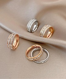 E&C closet…（イーアンドシークローゼット）の「グリッターリング（二連連）（リング）」