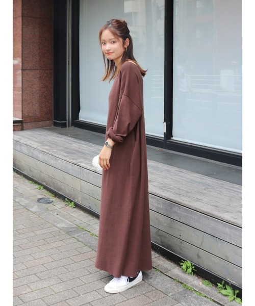 Ungrid（アングリッド）の「ルーズニットワンピース（ワンピース・レディース・グレー/ブラウン/イエロー・FREE）」の16枚目の写真