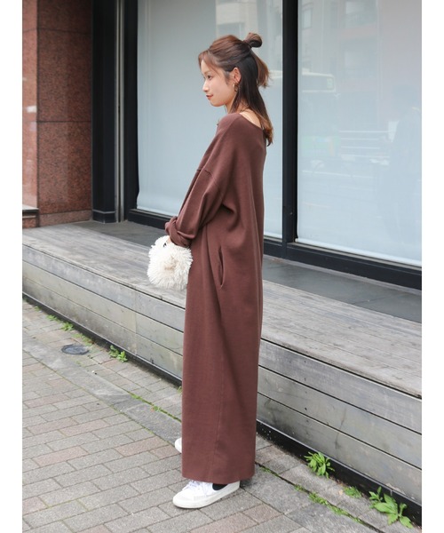 Ungrid（アングリッド）の「ルーズニットワンピース（ワンピース・レディース・グレー/ブラウン/イエロー・FREE）」の22枚目の写真