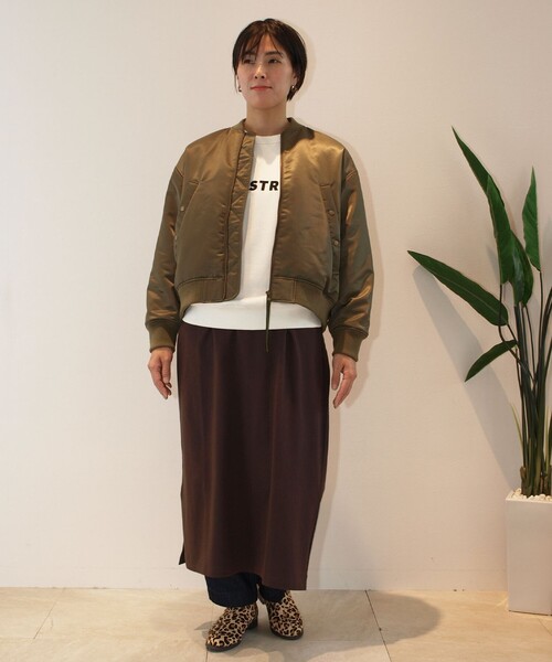 J.PRESS YORK STREET（ジェイプレスヨークストリート）の「【WOMEN】ショート MA-1（ブルゾン・レディース・カーキ系/ブラック系・F）」の17枚目の写真