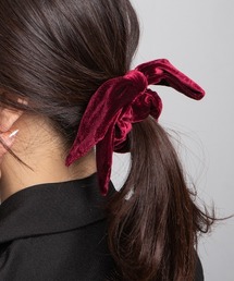kirakiraShop（キラキラショップ）の「ビッグ リボン ベロア シュシュ（シュシュ）」